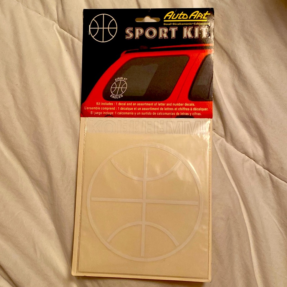 Sport Kit Auto Art basketball decal.